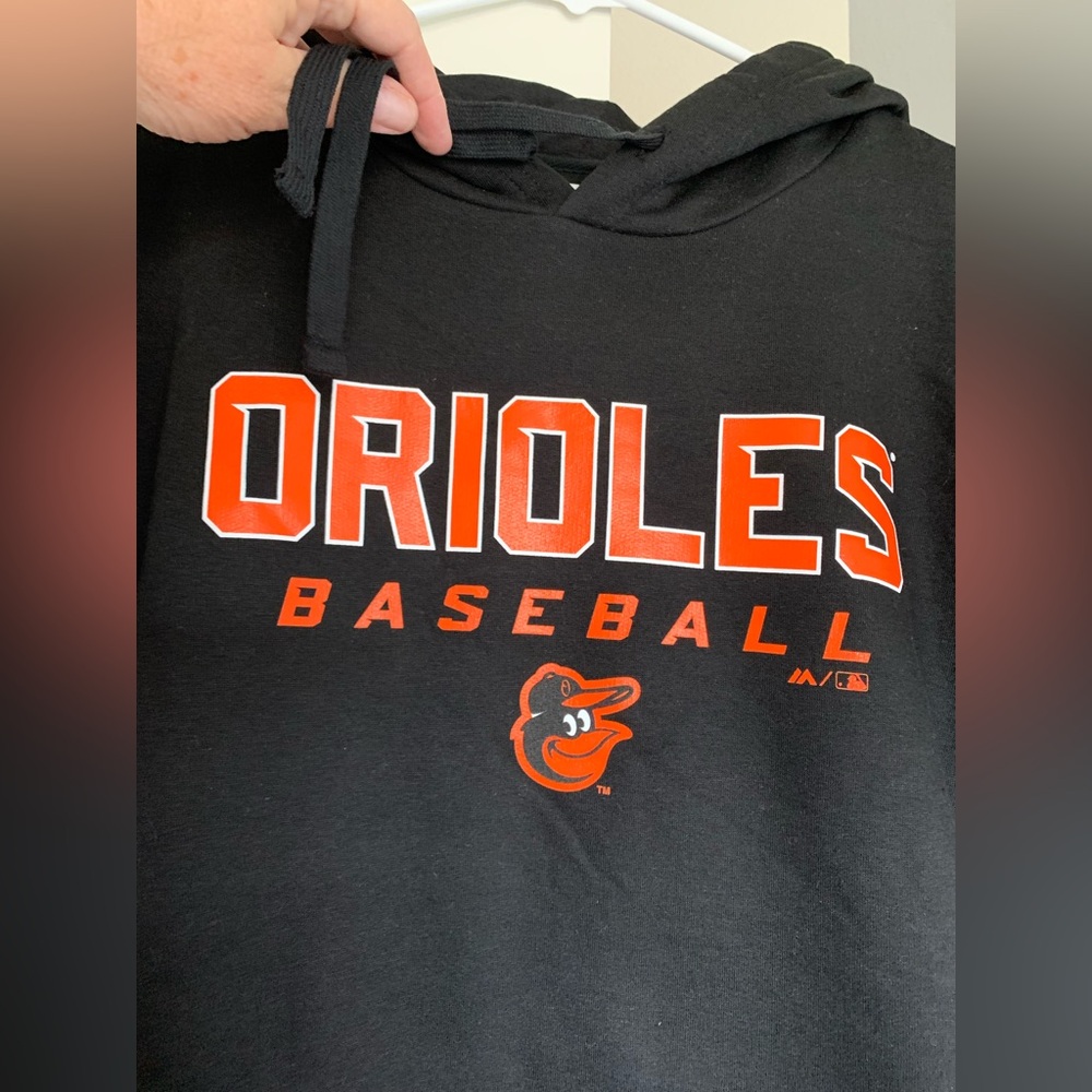 Orioles Black Baseball Hoodie NWOT 🌴 - Picture 3 of 8